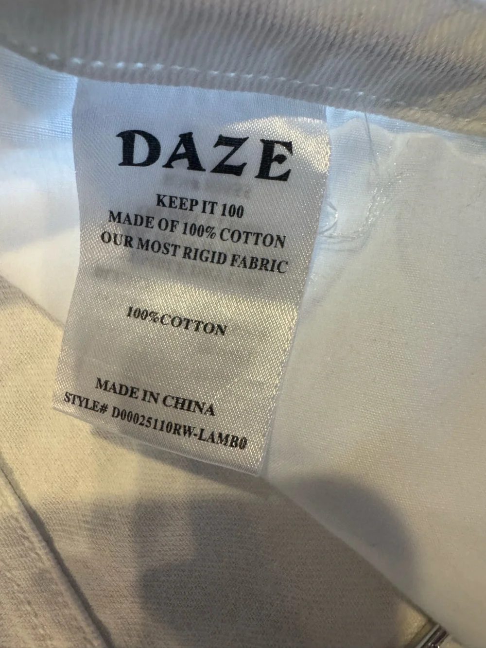 DAZE White Drawstring Denim Athletic Shorts